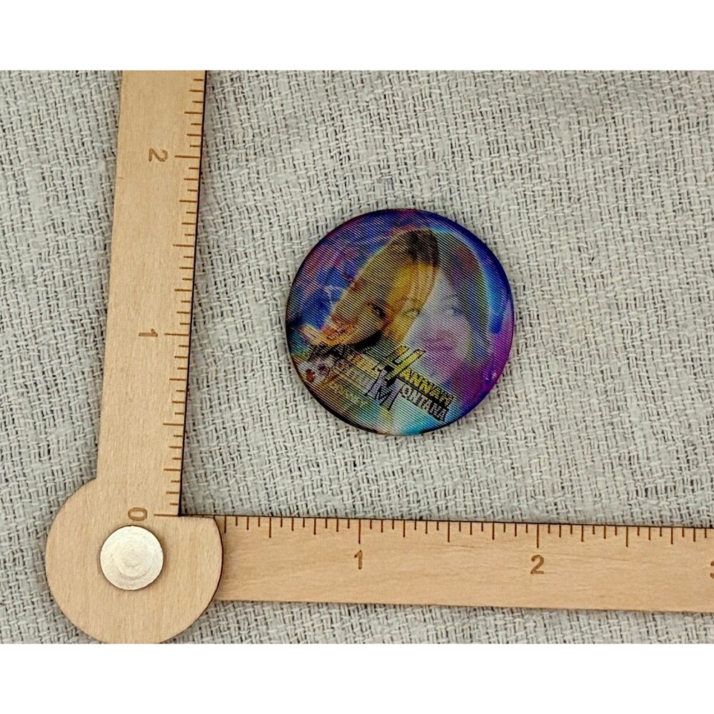 Disney Channel Hannah Montana 1.25" Lenticular Motion Flicker Button Pin RARE